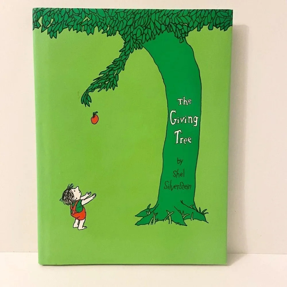 Vintage 1992 The Giving Tree by Shel Silverstein Harper Collins Book HC DJ